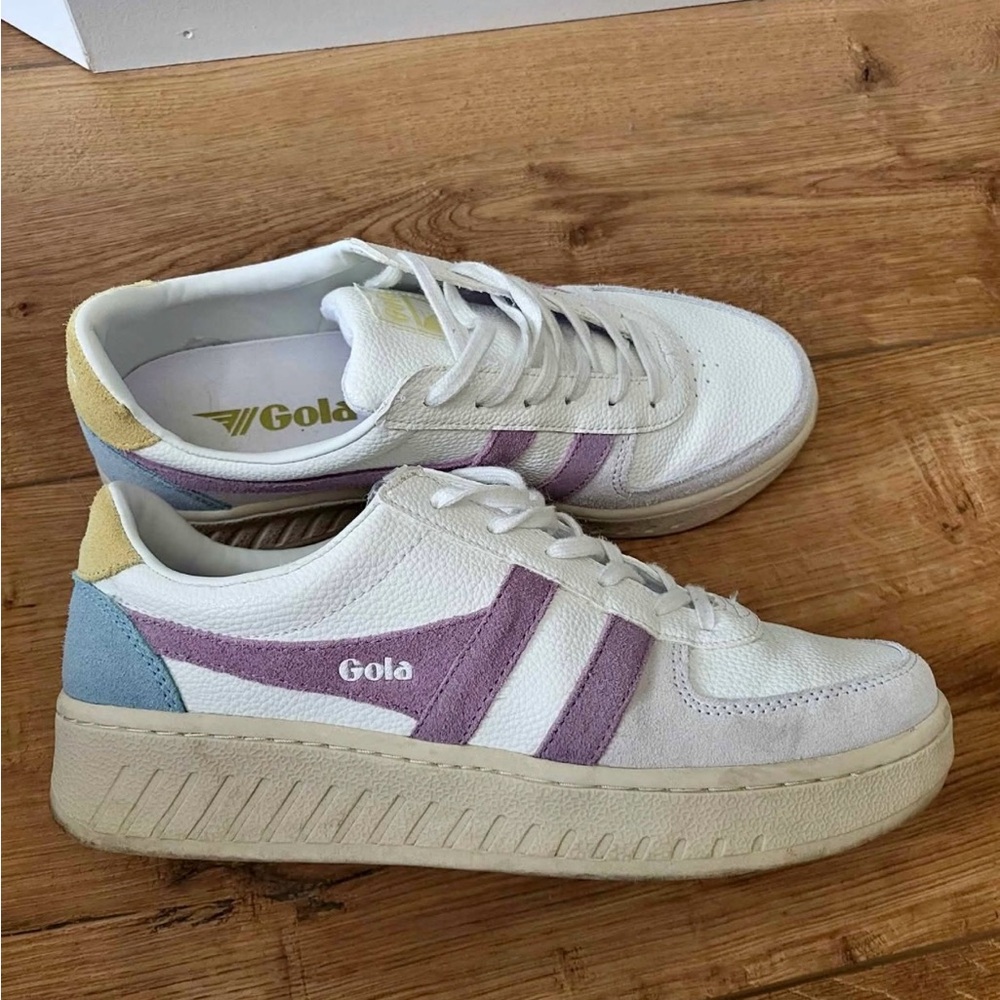 Gola Women's White, Purple, and Blue Sneakers